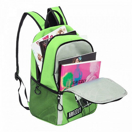 Школьный рюкзак GRIZZLY RB-964-5 lime