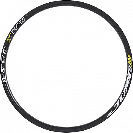 На картинке изображен Обод Remerx Jumbo 559x23 32 отверстия 70243 black Обод Remerx Jumbo 559x23 32 отверстия 70243 black