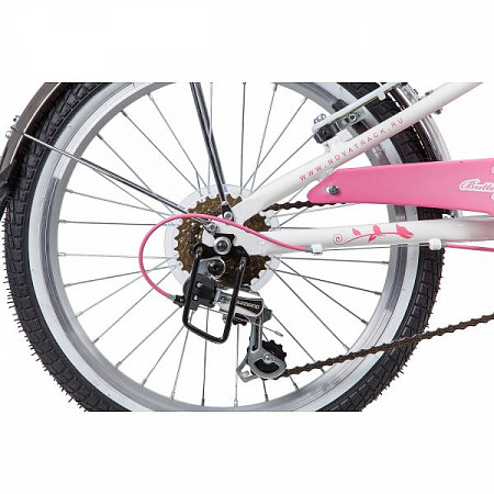 Велосипед Novatrack Butterfly 20" (2019) White/Pink 20SH6V.BUTTERFLY.PN9