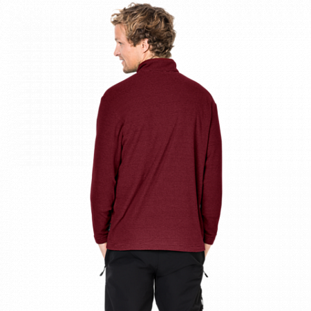 Пуловер мужский Jack Wolfskin Arco Men red maroon stripes