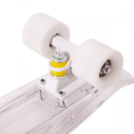 На картинке изображен Penny board (пенни борд) RGX LED-подсветка PNB-06 22" White Penny board (пенни борд) RGX LED-подсветка PNB-06 22" White
