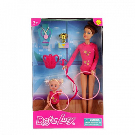 Кукла Defa Гимнастки в розовом 8353 pink