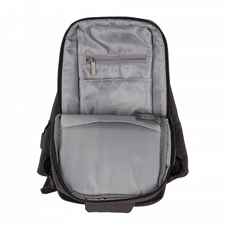 Однолямочный рюкзак Polar П0309 black