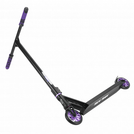 На картинке изображен Самокат трюковой Tech Team Hobo 2020 Black/Green Самокат трюковой Tech Team Hobo 2020 Black/Green