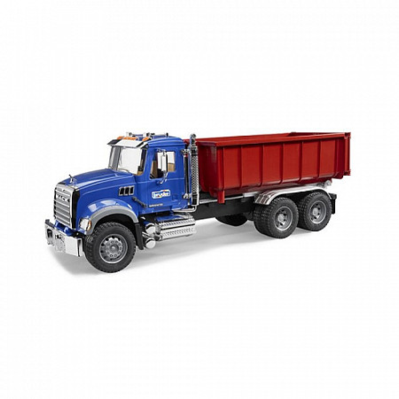 Игрушка Bruder Самосвал-контейнеровоз MACK (подходит модуль со звуком и светом "H") 02-822