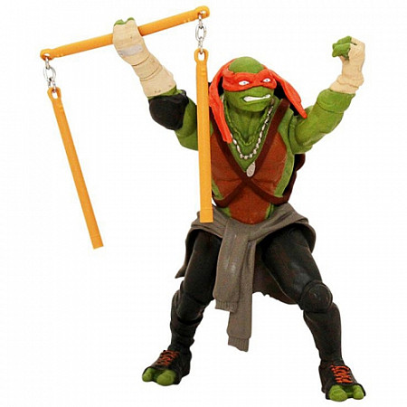 На картинке изображен Игрушка Turtles Фигурка функцион 14 см Микеланджело серия Movie Line 91543 Игрушка Turtles Фигурка функцион 14 см Микеланджело серия Movie Line 91543