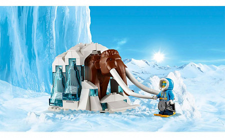 На картинке изображен Конструктор LEGO City Передвижная арктическая база 60195 Конструктор LEGO City Передвижная арктическая база 60195