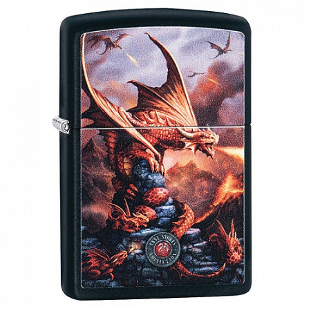 Зажигалка Zippo Anne Stokes 49097 black matte