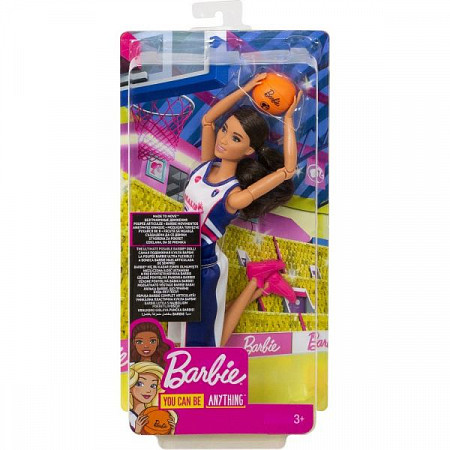 Кукла Barbie Made To Move Баскетболистка DVF68 FXP06	
