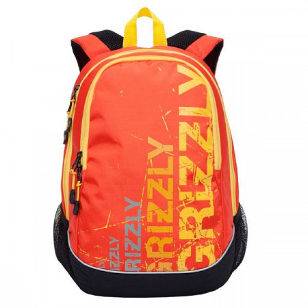 На картинке изображен Рюкзак GRIZZLY RU-721-1 black/orange Рюкзак GRIZZLY RU-721-1 black/orange