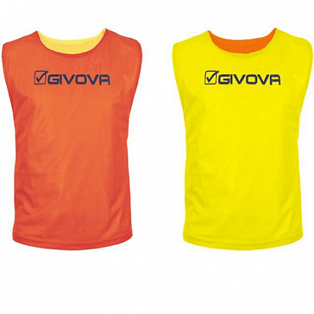 Накидка спортивная футбольная Givova Casacca Double CT02 yellow/orange