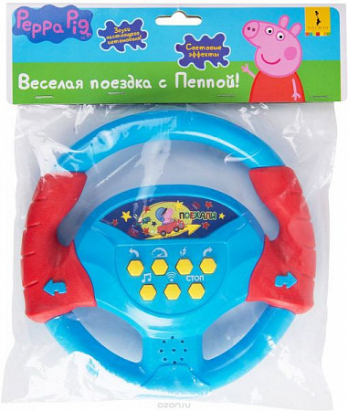 На картинке изображен Руль Peppa Pig 33655 Руль Peppa Pig 33655