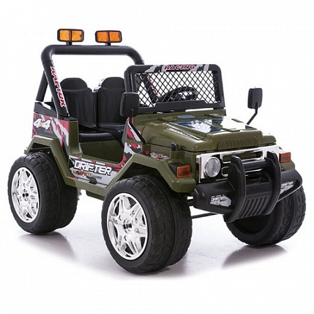 Электромобиль Джип Raptor хаки S 618