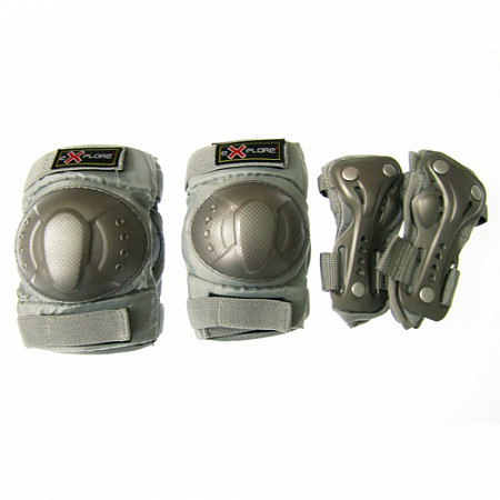 Комплект защиты для роликовых коньков Amigo AMZ-300 Silver