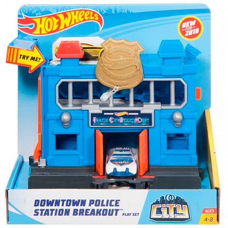 Игровой набор Hot Wheels City Полицейский участок (FRH28 FRH33)