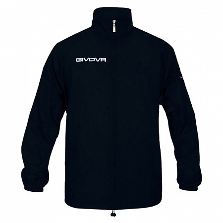 На картинке изображен Ветровка Givova Basico RJ001 black Ветровка Givova Basico RJ001 black