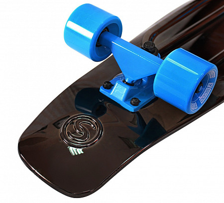 Penny board (пенни борд) Y-Scoo Big Fishskateboard Metallic 27 402H-Bb Black-Blue