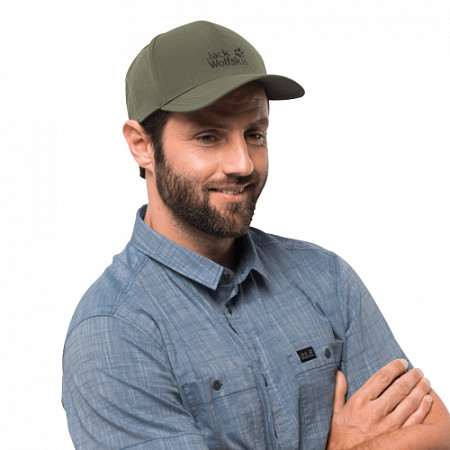 На картинке изображен Ветрозащитная кепка мужская Jack Wolfskin Summer Storm Cap woodland green 1907751-5052 Ветрозащитная кепка мужская Jack Wolfskin Summer Storm Cap woodland green 1907751-5052