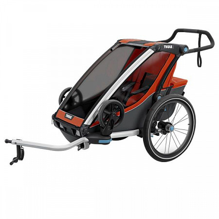 Детская мультиспортивная коляска Thule Chariot Cross1 dark orange (10202002)