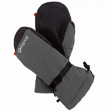 На картинке изображен Рукавицы пуховые с верхонками RedFox асфальт/черный Рукавицы пуховые с верхонками RedFox асфальт/черный