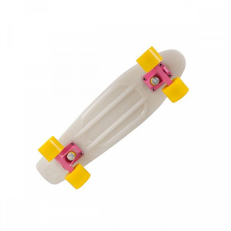 На картинке изображен Penny board (пенни борд) RGX PNB-02 22" White Penny board (пенни борд) RGX PNB-02 22" White
