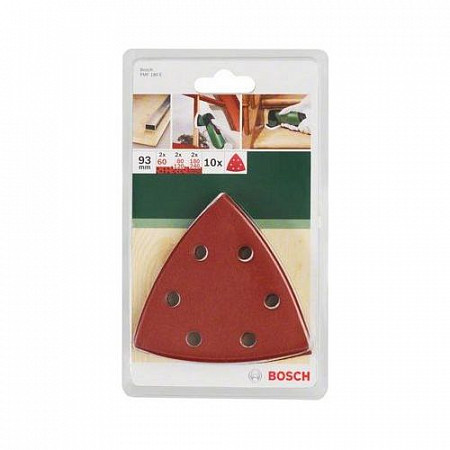 Шлифлисты Bosch 9,3 с м (10 штук) 2609256957