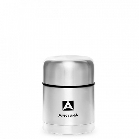 На картинке изображен Термос для еды Арктика с супер-широким горлом 0,5 л 301-500 metallic Термос для еды Арктика с супер-широким горлом 0,5 л 301-500 metallic