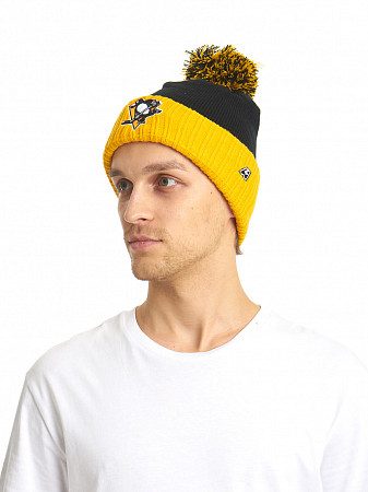 Шапка Atributika&Club NHL Pittsburgh Penguins 59256 black/yellow