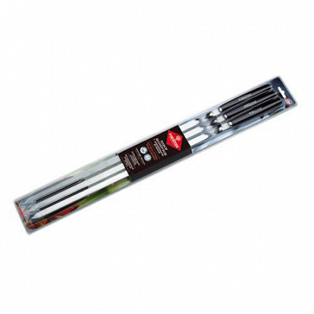 Набор больших шампуров с деревянными ручками (6 шт)