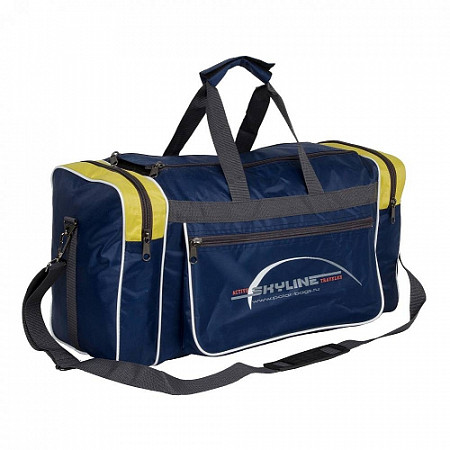 На картинке изображен Дорожная сумка Polar 6007/6 blue/yellow Дорожная сумка Polar 6007/6 blue/yellow