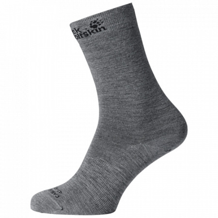 Носки мужские Jack Wolfskin Merino Classic Cut Socks grey heather