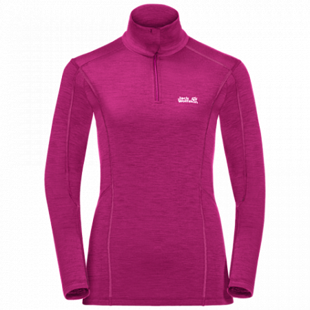 Пуловер женский Jack Wolfskin Arctic Xt Half Zip Women fuchsia