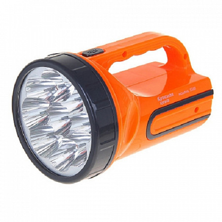 На картинке изображен Фонарь ручной RED 5388 аккум 9 LED 2 реж Фонарь ручной RED 5388 аккум 9 LED 2 реж