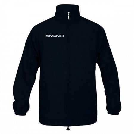 На картинке изображен Ветровка Givova Basico RJ001 black Ветровка Givova Basico RJ001 black