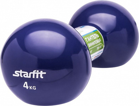 Гантель виниловая Starfit DB-102 4 кг dark blue
