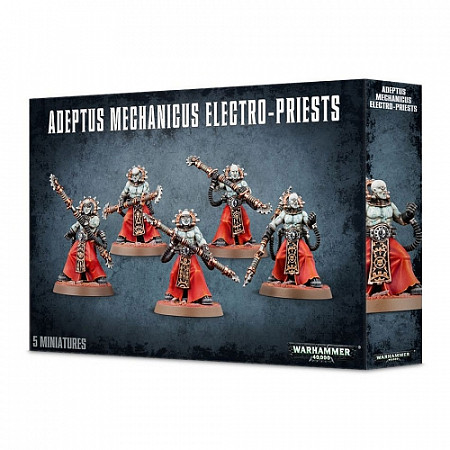 На картинке изображен Фигурки Games Workshop Warhammer: Adeptus Mechanicus Electro-Priests 59-15 Фигурки Games Workshop Warhammer: Adeptus Mechanicus Electro-Priests 59-15