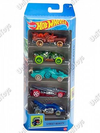 Набор машинок Hot Wheels Street Beasts 5 шт. (1806 HFV91)