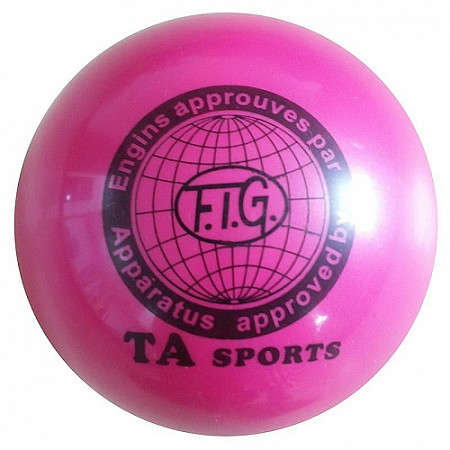 Мяч для художественной гимнастики Indigo d15 300 гр pink