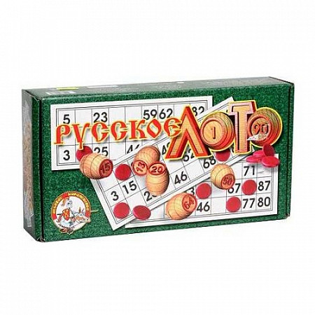 На картинке изображен Русское лото Русское лото