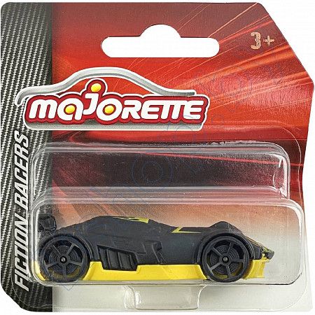 Машинка Majorette 1:64 Fiction Racers 232A (212055001) black/yellow