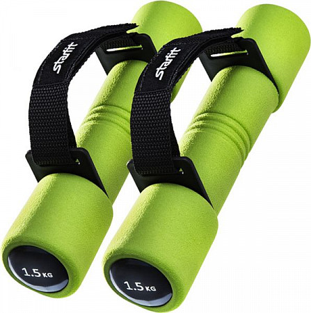 Гантель неопреновая Starfit DB-203 1,5 кг green