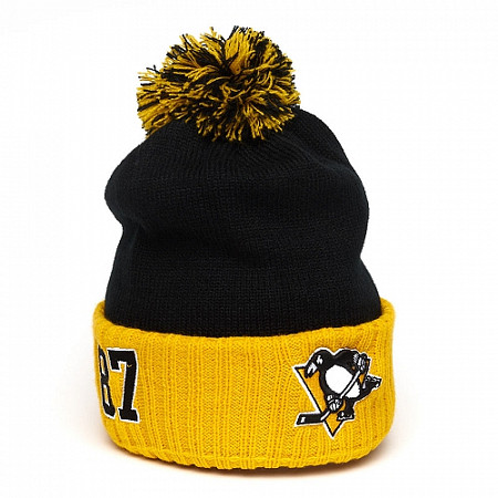 Шапка Atributika&Club NHL Pittsburgh Penguins 59256 black/yellow