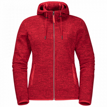 Джемпер женский Jack Wolfskin Patan Hooded Jacket W ruby red