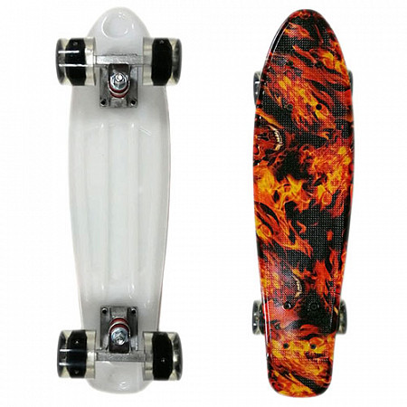 На картинке изображен Penny board (пенни борд) Display Fireskull/black LED Penny board (пенни борд) Display Fireskull/black LED