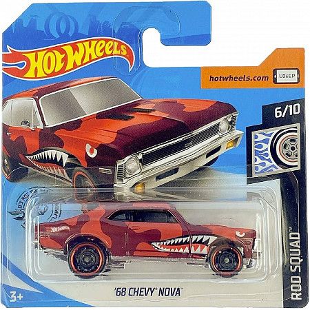 Машинка Hot Wheels Базовой коллекции '68 Chevy Nova 73/250 (5785 GHF41) mainline 2020