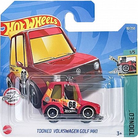 Машинка Hot Wheels Базовой коллекции Tooned Volkswagen Golf MK1 10/250 (5785 HCW71) mainline 2022