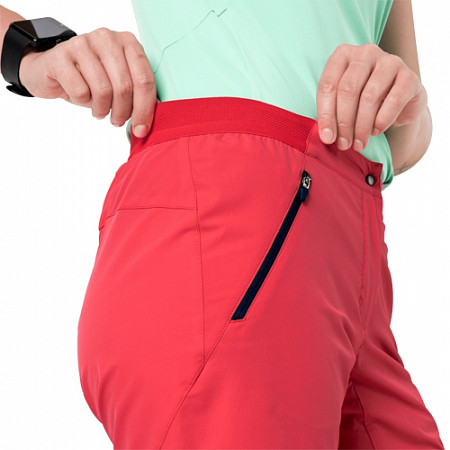 Шорты спортивные для бега  женские Jack Wolfskin Trail Shorts W tulip red