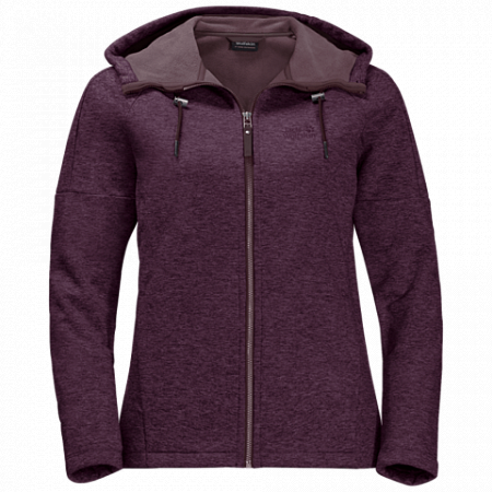 Джемпер женский Jack Wolfskin Sky Thermic Hooded Jkt Women aubergine