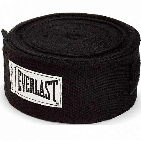 На картинке изображен Бинт боксерский Everlast 4456BU 4,55 м Бинт боксерский Everlast 4456BU 4,55 м