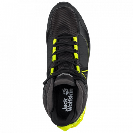 Водонепроницаемые кроссовки мужские Jack Wolfskin Cascade Hike Xt Texapore Mid M black / lime